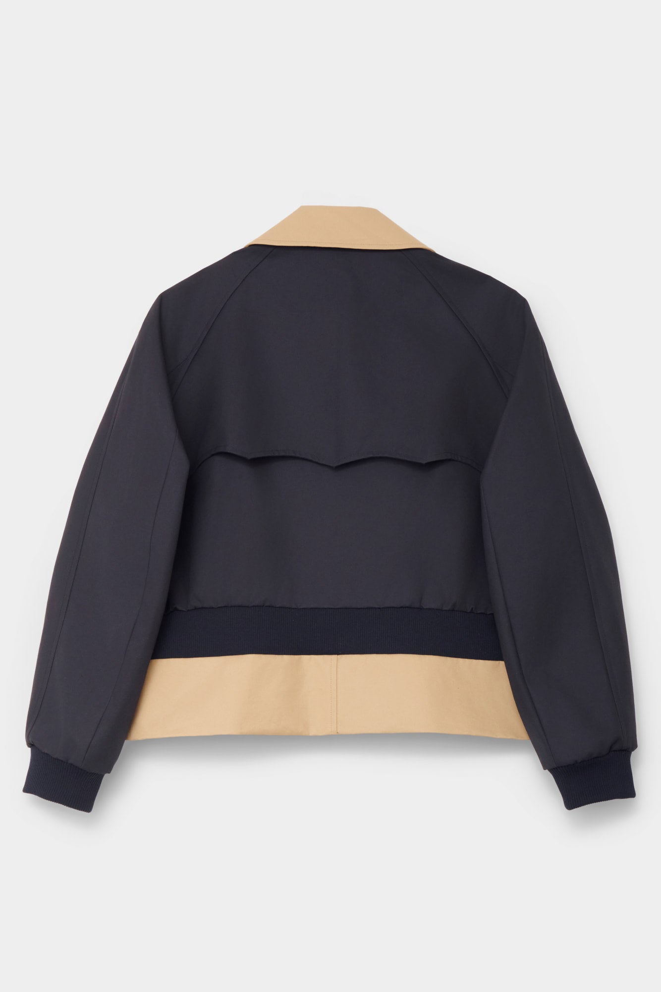 CABAN in beige / blue cotton