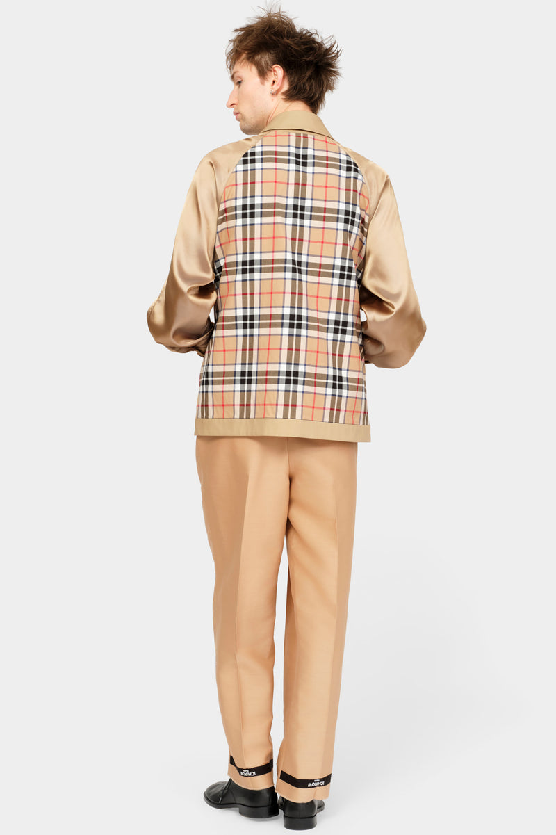 RAGLAN SLEEVE SHIRT in beige cotton