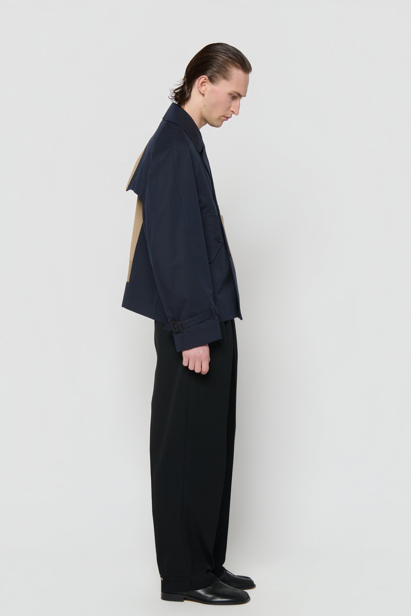 CABAN  in blue / beige cotton