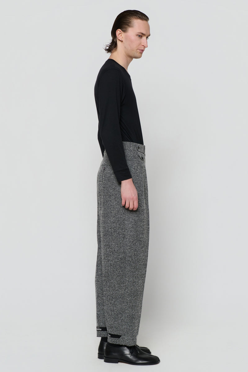 TAILORED TROUSERS in herringbone wool