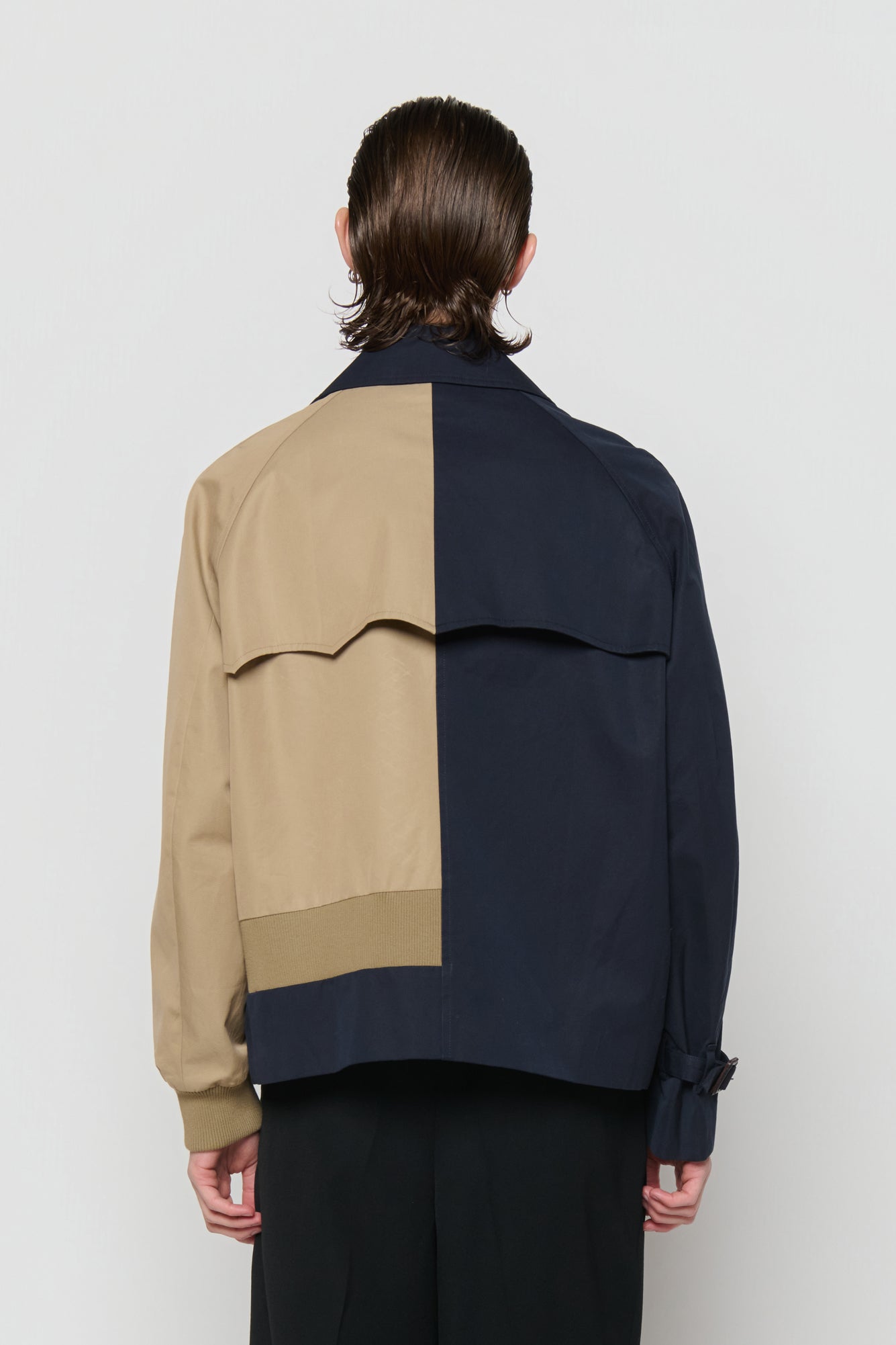 CABAN  in blue / beige cotton