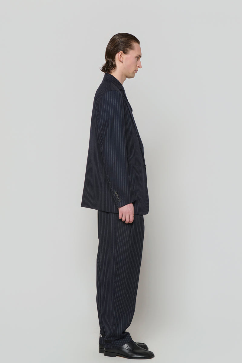 DOUBLE-BREASTED JACKET in black / glencheck
