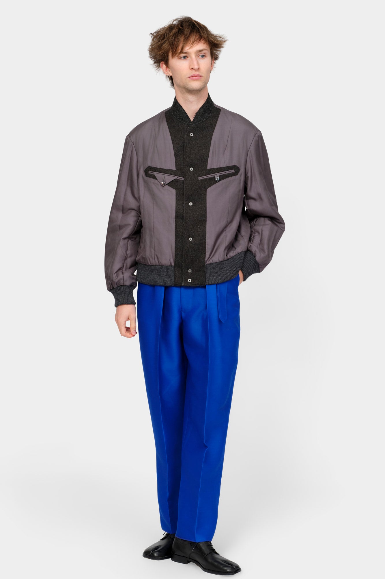 INSIDE-OUT TAILORED BOMBER