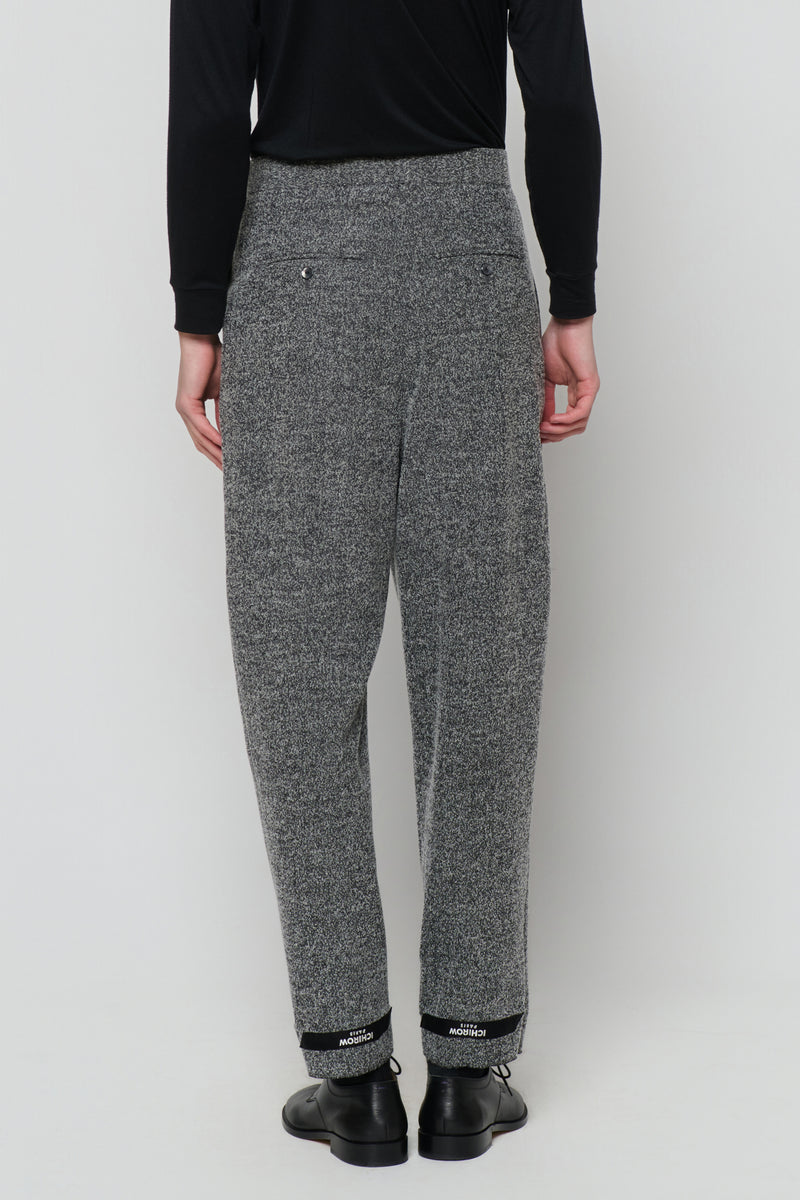 TAILORED TROUSERS in herringbone wool