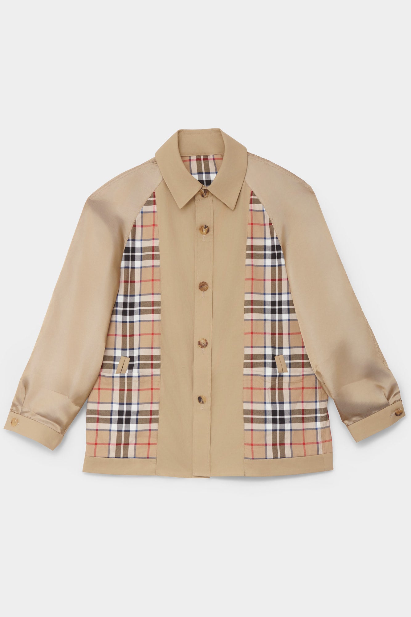 RAGLAN SLEEVE SHIRT in beige cotton