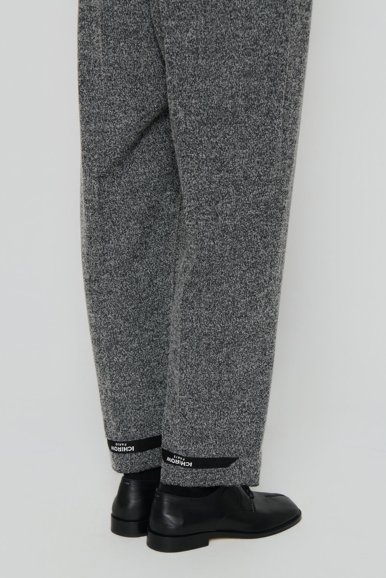 TAILORED TROUSERS in herringbone wool