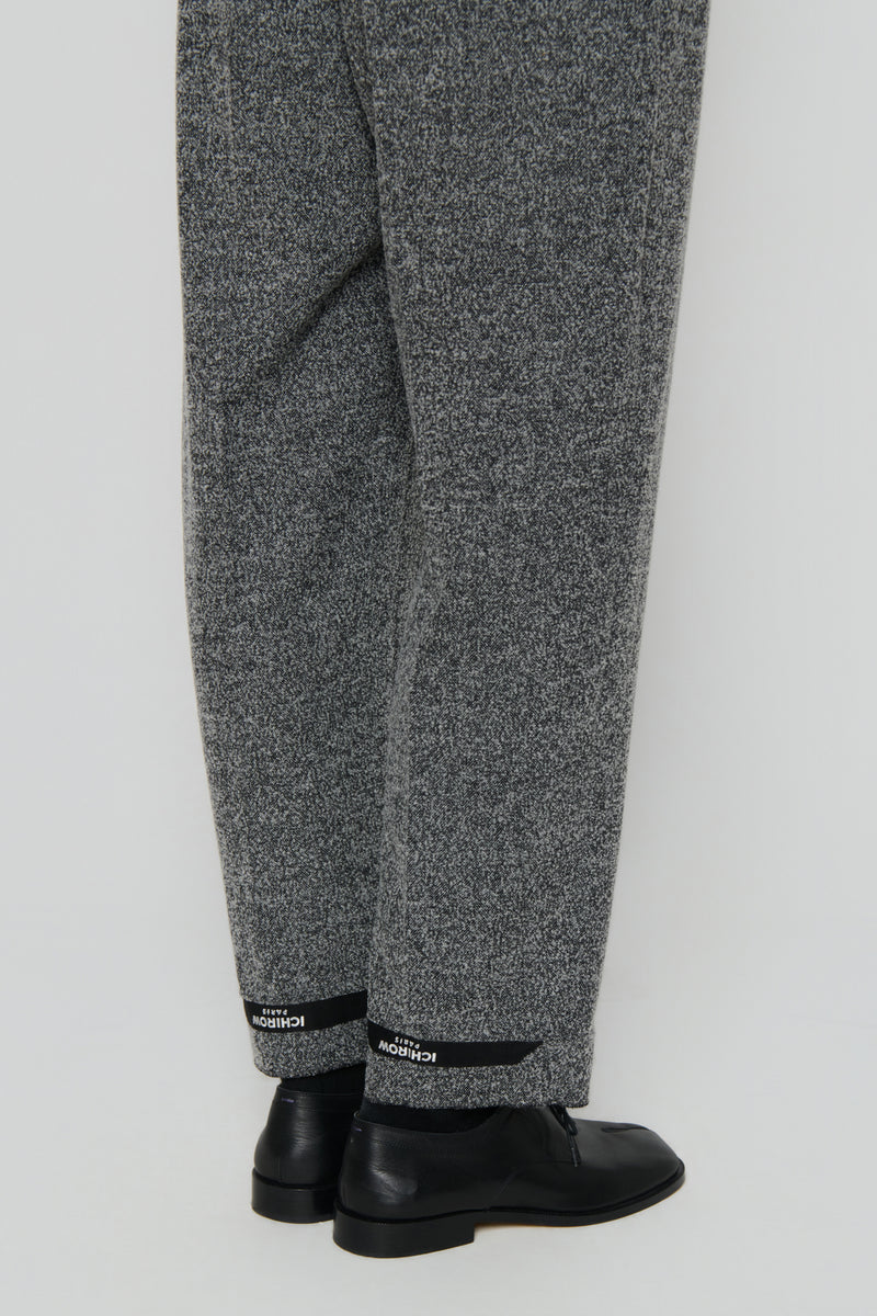 TAILORED TROUSERS in herringbone wool