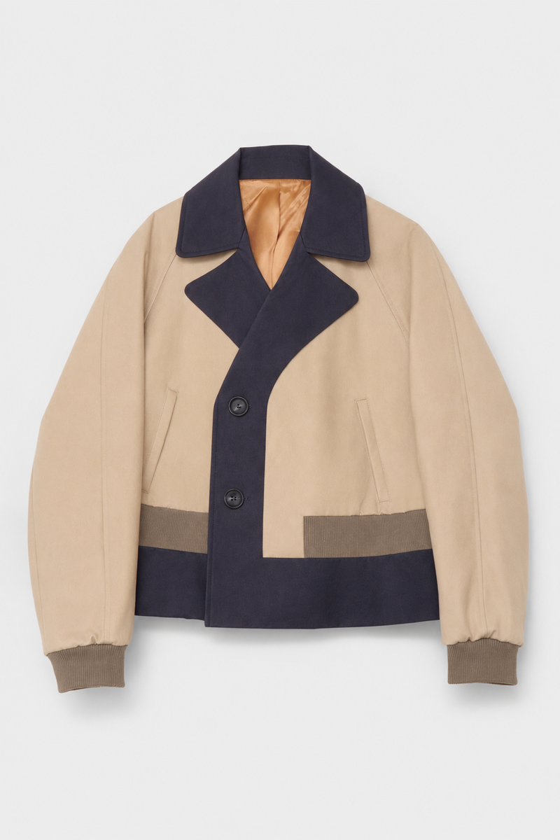 CABAN in blue / beige cotton
