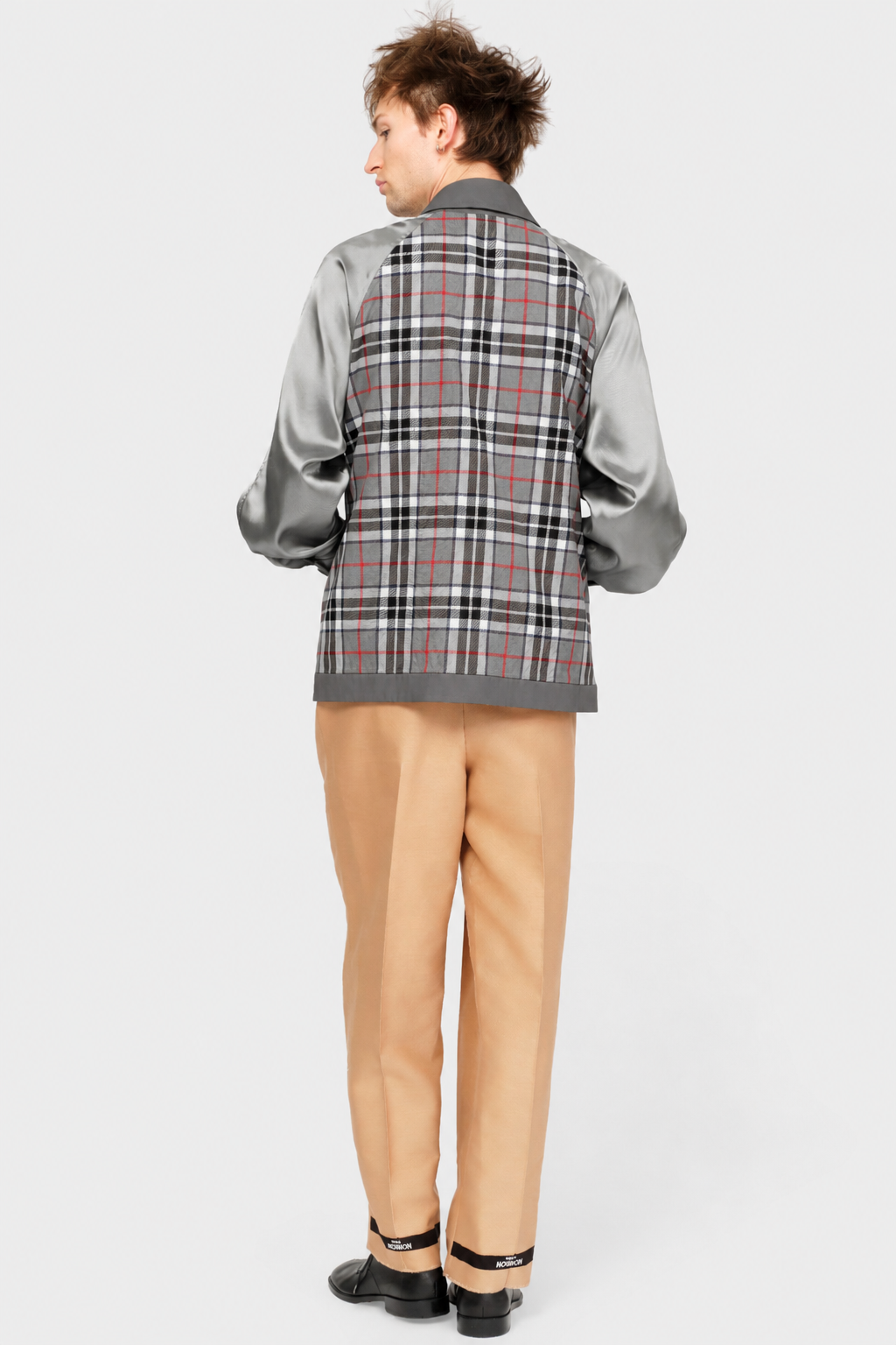 RAGLAN SLEEVE SHIRT in grey cotton