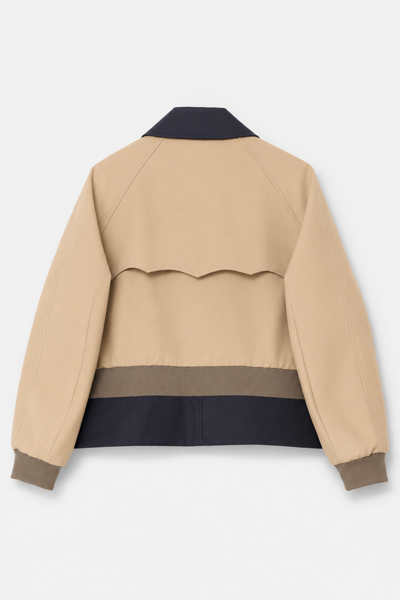 CABAN in blue / beige cotton