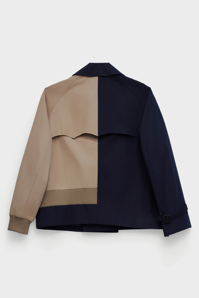 CABAN  in blue / beige cotton