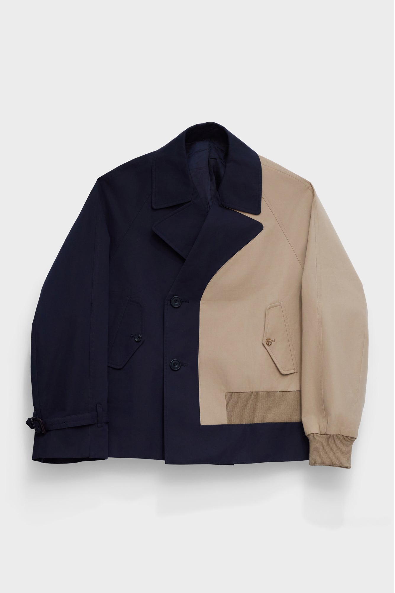 CABAN  in blue / beige cotton