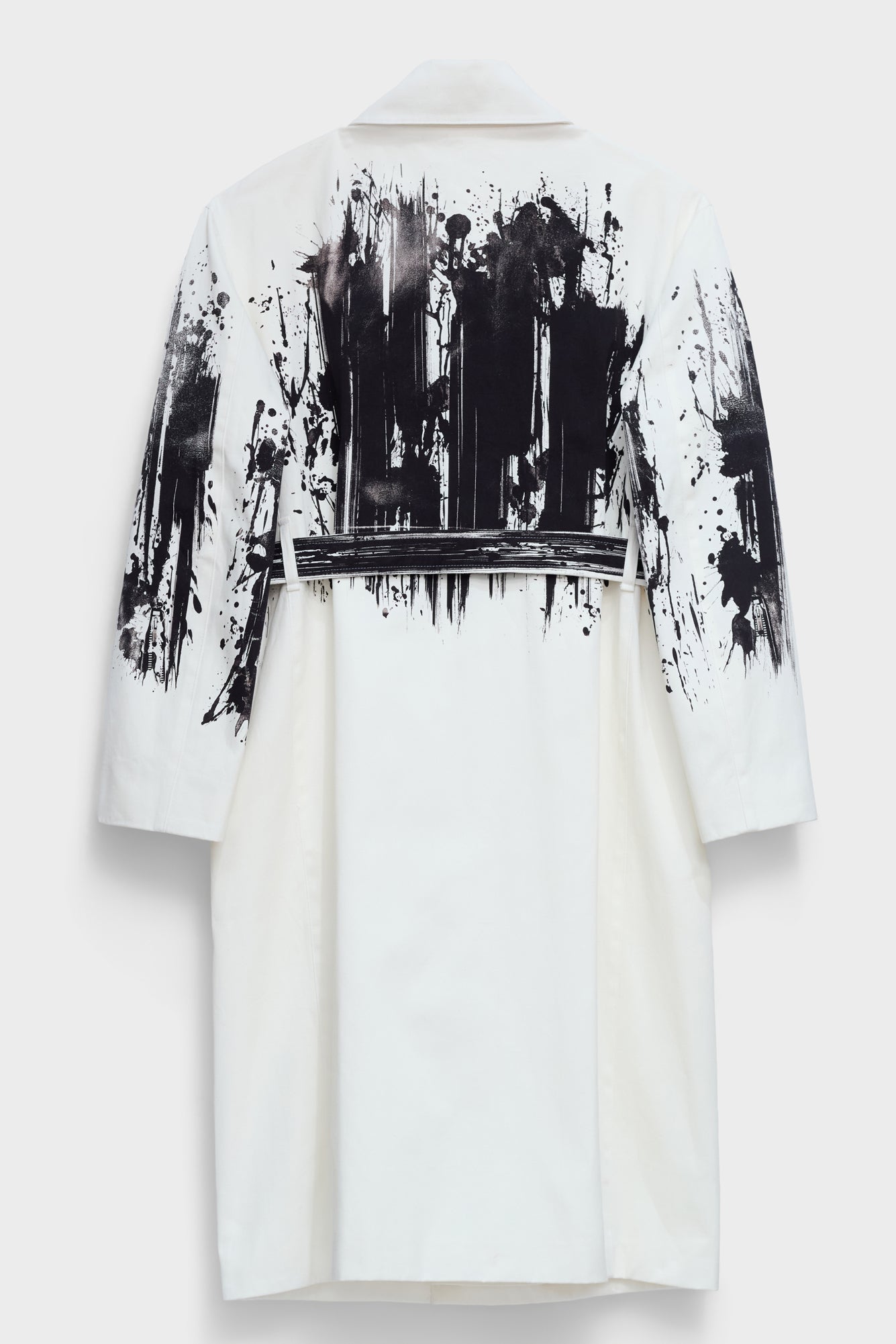 CAR COAT in biker jacket print