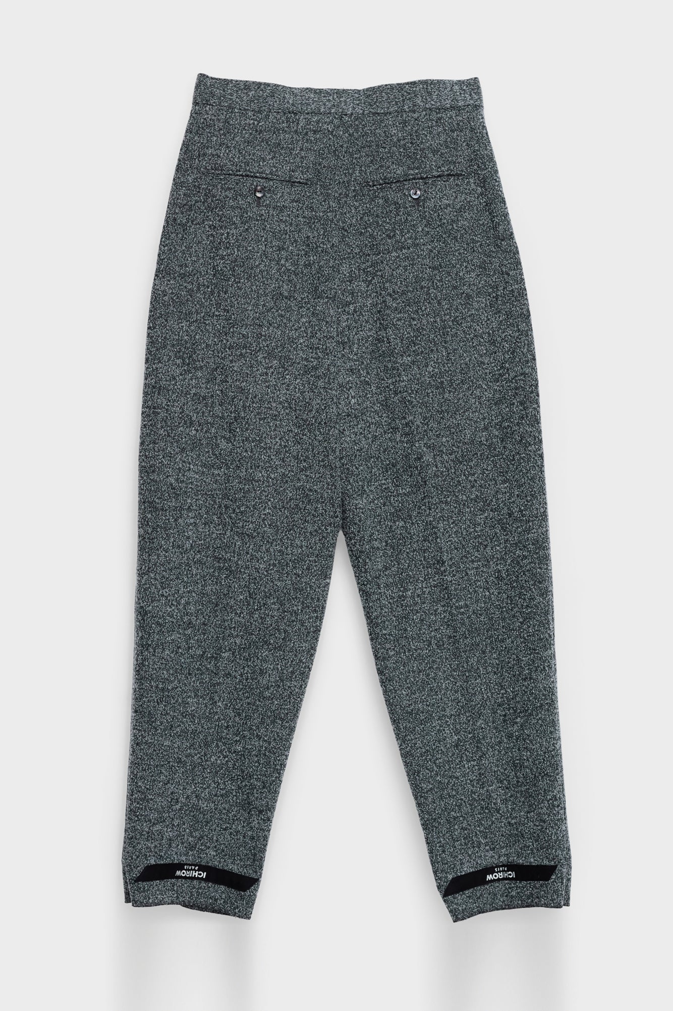 TAILORED TROUSERS in herringbone wool