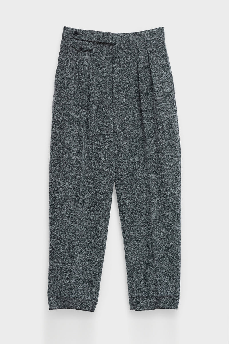 TAILORED TROUSERS in herringbone wool